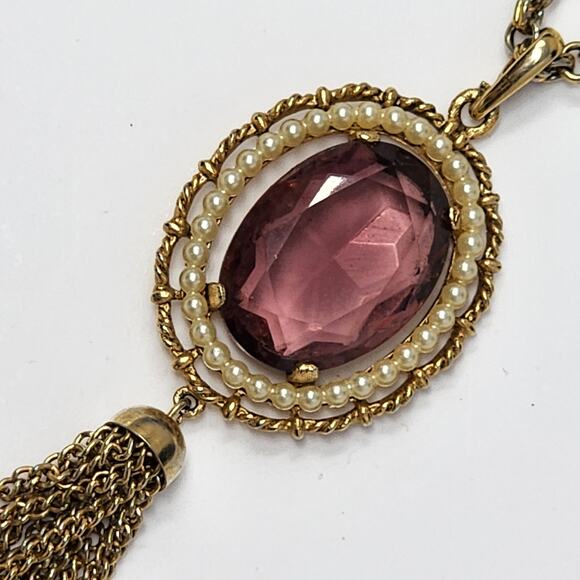 Vintage AVON Tassel Necklace - Picture 3 of 12